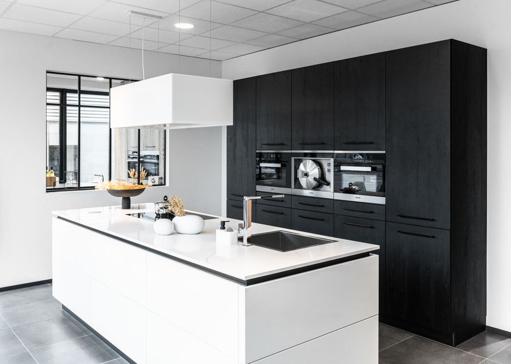 Zwart-wit design keuken