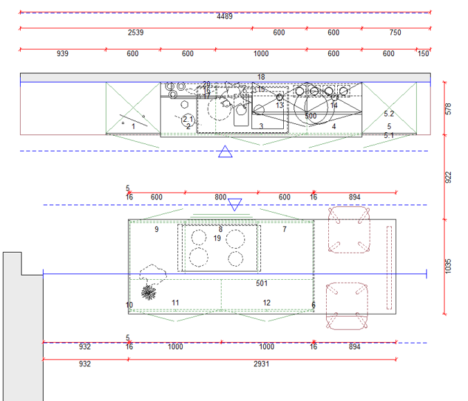 Toonzaalkeuken Latem
